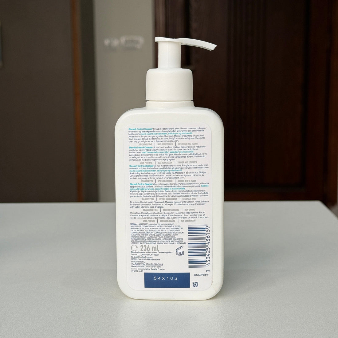 Blemish control cleanser