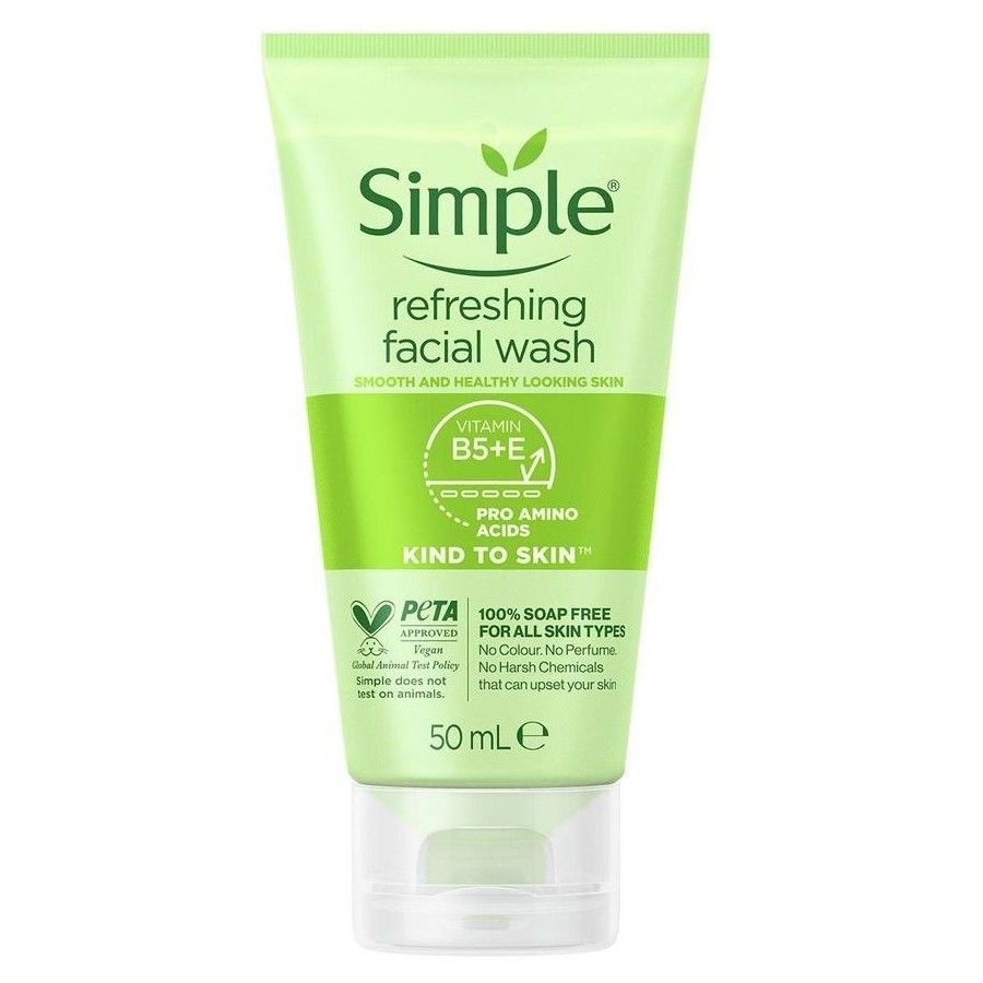 Simple refreshing facial wash