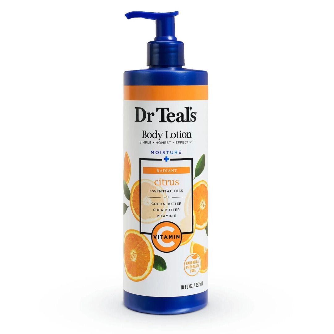 Dr Teal's Body Lotion Moisture + Radiant Citrus (18 fl. oz. / 532ml)