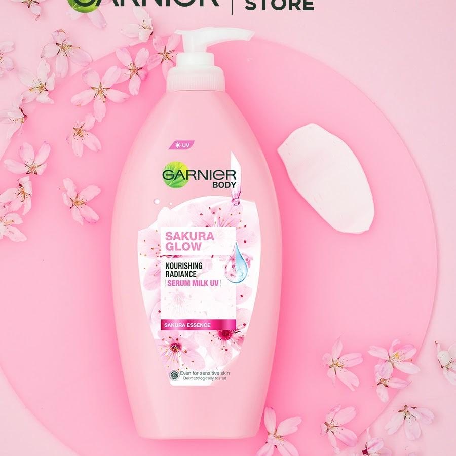 Garnier Body Sakura Glow Nourishing Radiance Serum Milk UV